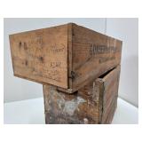 Primitive Antique Wooden Advertising Crates & Boxes