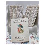 Very Cute PETER RABBIT Bookshelf Full of Beatrix Potter Children