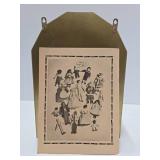 Collection of Vintage Clothespin Dolls w/Display Case & Book