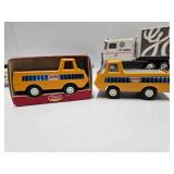 Assorted Diecast Vehicles Semi Trucks & 2 Vintage Tonkas