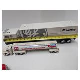 Assorted Diecast Vehicles Semi Trucks & 2 Vintage Tonkas