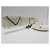 2 Great Looking Mid Century RED WING Pottery Serving Trays