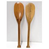 Nice Pair of Vintage 30" Wooden Canoe Paddles