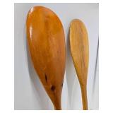 Nice Pair of Vintage 30" Wooden Canoe Paddles