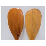 Nice Pair of Vintage 30" Wooden Canoe Paddles