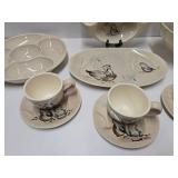 Lot of Mid Century RED WING Bob White Dishware