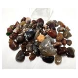 Estate Lot of Polished Semi Precious Gemstones Agates etc