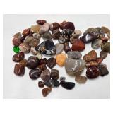 Estate Lot of Polished Semi Precious Gemstones Agates etc