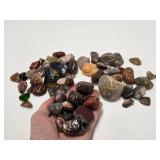 Estate Lot of Polished Semi Precious Gemstones Agates etc