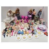 Large Group of Assorted BARBIE Dolls & other Items