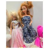 Large Group of Assorted BARBIE Dolls & other Items