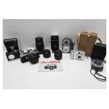 Estate Lot w/ Newer & Vintage Cameras