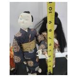 Group of Handmade Vintage Japanese Dolls
