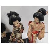 Group of Handmade Vintage Japanese Dolls