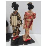 Group of Handmade Vintage Japanese Dolls