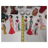 Estate Collection of Vintage & Antique Japanese Dolls, Doll Furniture etc