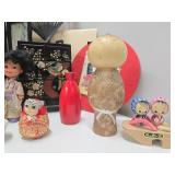 Estate Collection of Vintage & Antique Japanese Dolls, Doll Furniture etc