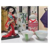 Estate Collection of Vintage & Antique Japanese Dolls, Doll Furniture etc
