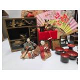 Estate Collection of Vintage & Antique Japanese Dolls, Doll Furniture etc