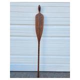 Large & Impressive Vintage Carved Polynesian / Maori Ceremonial Paddle