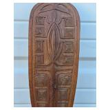 Large & Impressive Vintage Carved Polynesian / Maori Ceremonial Paddle