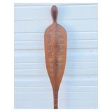 Large & Impressive Vintage Carved Polynesian / Maori Ceremonial Paddle