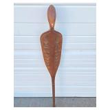 Large & Impressive Vintage Carved Polynesian / Maori Ceremonial Paddle