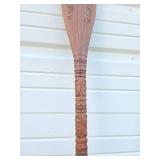 Large & Impressive Vintage Carved Polynesian / Maori Ceremonial Paddle