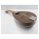 Vintage Handmade Signed Bowl Back Mandolin Instrument