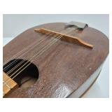 Vintage Handmade Signed Bowl Back Mandolin Instrument