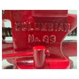 Excellent Condition Columbia Red Arrow No. 93 Bench Vise