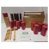 Very Cool Like-New Condition KUBB Scandinavian Lawn Game Set