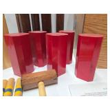 Very Cool Like-New Condition KUBB Scandinavian Lawn Game Set