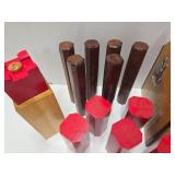 Very Cool Like-New Condition KUBB Scandinavian Lawn Game Set