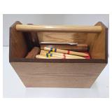 Very Cool Like-New Condition KUBB Scandinavian Lawn Game Set