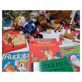 Estate Collection of RUDOLPH The Red Nosed Reindeer Books Toys etc
