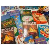 Estate Collection of RUDOLPH The Red Nosed Reindeer Books Toys etc
