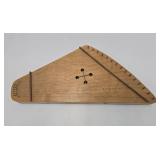Vintage Handmade Signed Zither Instrument