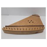 Vintage Handmade Signed Zither Instrument