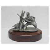 Highly Detailed Vintage Pewter Sculptures by Irving Carl Burgues
