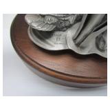 Highly Detailed Vintage Pewter Sculptures by Irving Carl Burgues