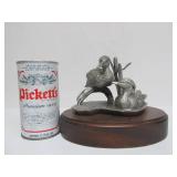 Highly Detailed Vintage Pewter Sculptures by Irving Carl Burgues