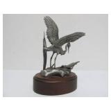 Highly Detailed Vintage Pewter Sculptures by Irving Carl Burgues
