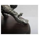 Highly Detailed Vintage Pewter Sculptures by Irving Carl Burgues