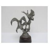 Highly Detailed Vintage Pewter Sculptures by Irving Carl Burgues
