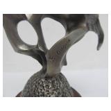 Highly Detailed Vintage Pewter Sculptures by Irving Carl Burgues