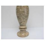 Heavy Stone Wine Carafe w/ Set of 6 Matching Glasses