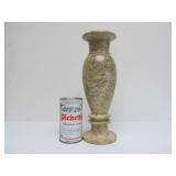 Heavy Stone Wine Carafe w/ Set of 6 Matching Glasses