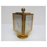 Excellent Quality Vintage Swiss Made CONCORD Brass Clock / Weather Station