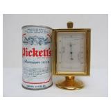 Excellent Quality Vintage Swiss Made CONCORD Brass Clock / Weather Station